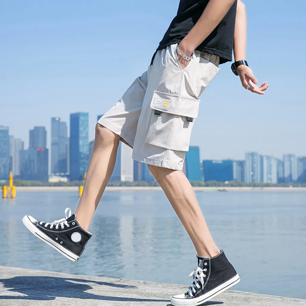 Летние Новые спортивные брюки шорты мужские в британском стиле свободные спортивные брюки для мужчин мужские шорты в повседневном стиле Haren пляжные шорты