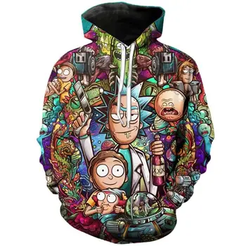 

Rick And Hoodies 3D Print Women/Men Jacket Anime Style Action figure Hoodies Sweatshirt Casual Clothes