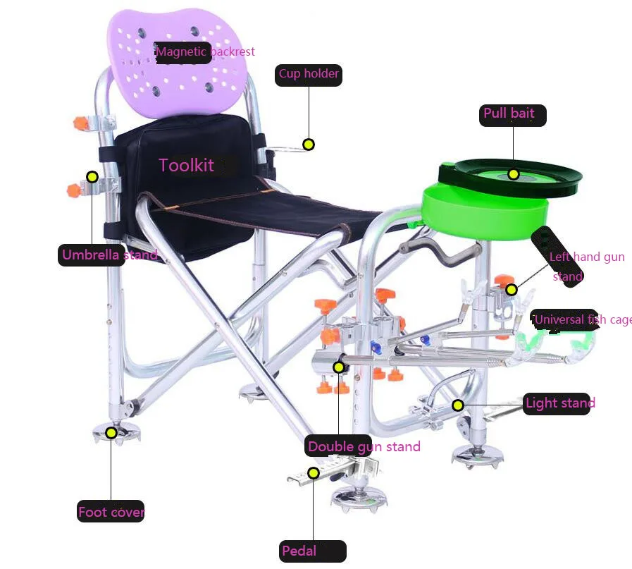 На год, на открытом воздухе складной стул для рыбалки рыболовные снасти рыболовные принадлежности