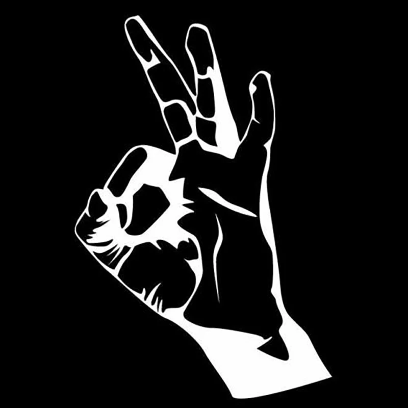 15*10 см ручная работа Ok Sign индивидуальная Мода творчество смешные наклейки