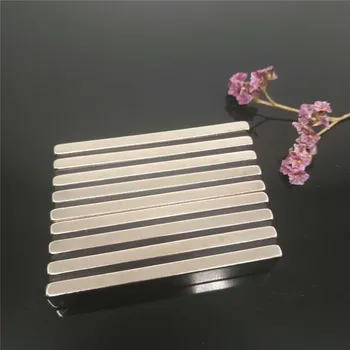 

Zion 1pcs 60x10x5mm strong search permanent magnetic magnets block N35 rare earth NdFeB powerful bar magnet 60mmx10mmx5mm