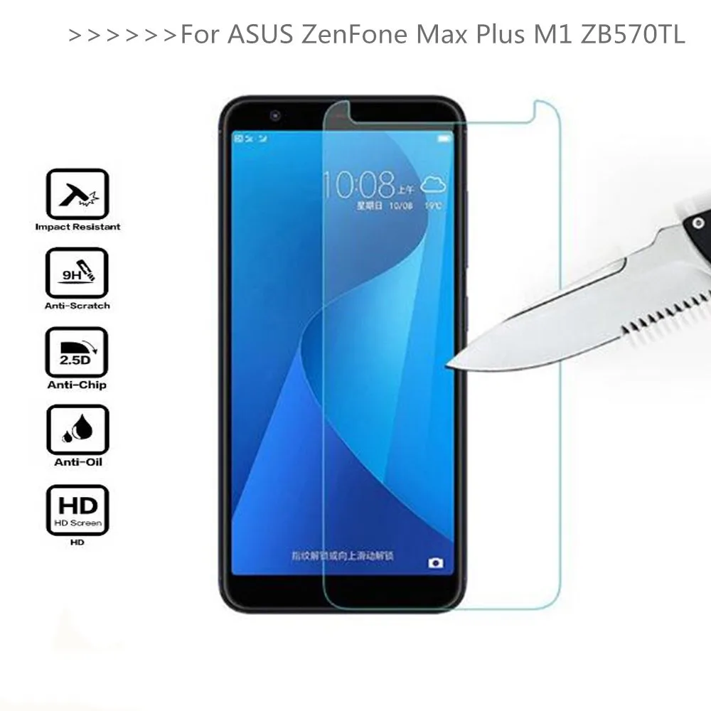 For ZB570TL X018D 9H Tempered Glass For ASUS ZenFone Max Plus M1 ZB570TL X018D Screen Protector Protective Film on ZB570TL For ZB570TL X018D 9H Tempered Glass For ASUS ZenFone Max Plus M1 ZB570TL X018D Screen Protector Protective Film on ZB570TL