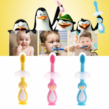 

Silicone Kids Teether Training Toothbrush Infant Newborn Brush Tool Dental Oral Care