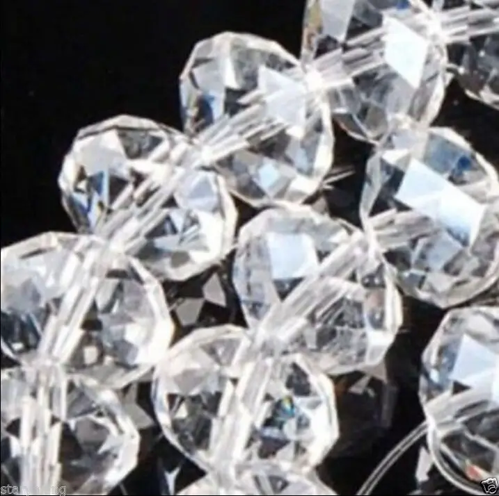 

free shipping 500pcs Faceted Clear Swarovki Crystal Abacus Loose Beads 5*8MM