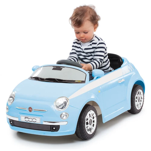 fiat 500 toy car blue