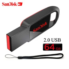 USB 2,0 SanDisk CZ61 USB флеш-накопитель 8 ГБ 128 Гб 64 ГБ высокоскоростной USB мини-флеш-накопитель Micro USB Флешка 32 ГБ 16 ГБ флеш-накопитель