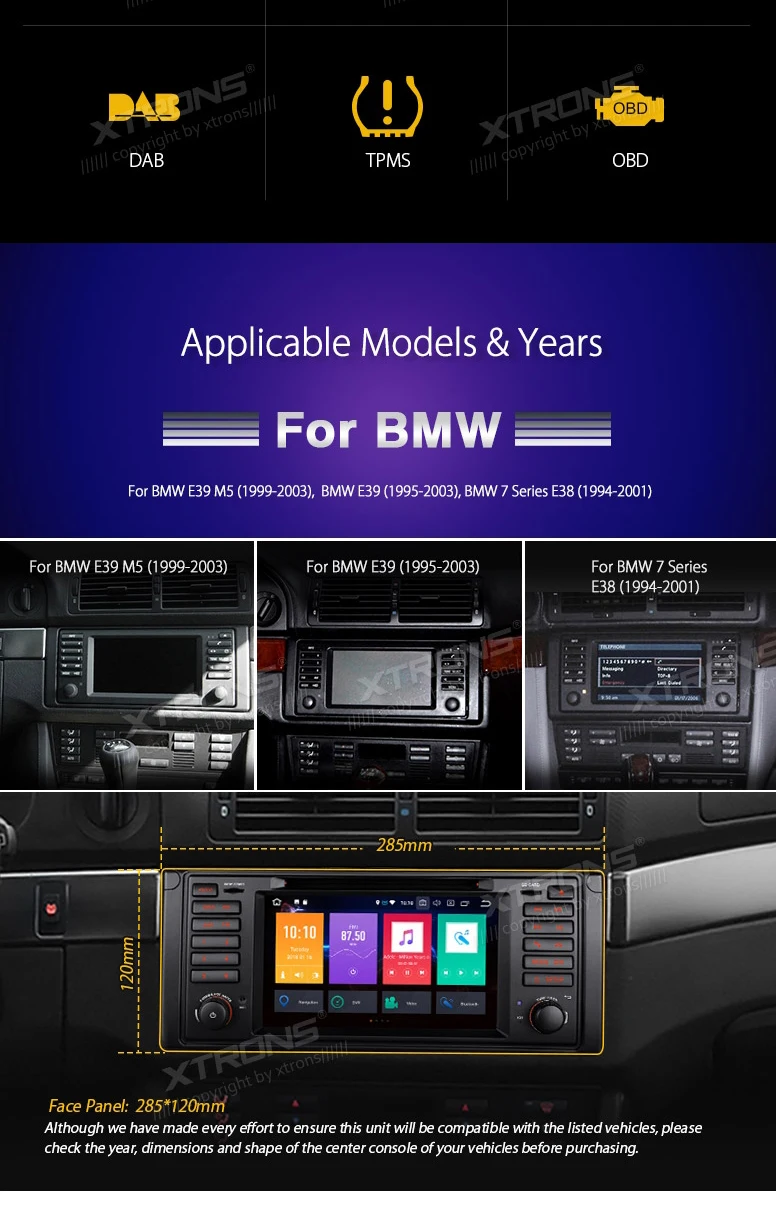 Best Android 8.0 Oreo OS 7" Car DVD for BMW E39 M5 1999-2003 & BMW E39 1995-2003 & BMW 7 Series E38 1994-2001 with 4GB RAM 32GB ROM 1 Best Android 8.0 Oreo OS 7" Car DVD for BMW E39 M5 1999-2003 & BMW E39 1995-2003 & BMW 7 Series E38 1994-2001 with 4GB RAM 32GB ROM 1