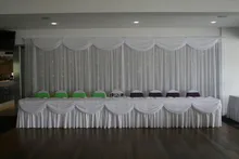 White Wedding Stage Backdrop 10ft * 20ft
