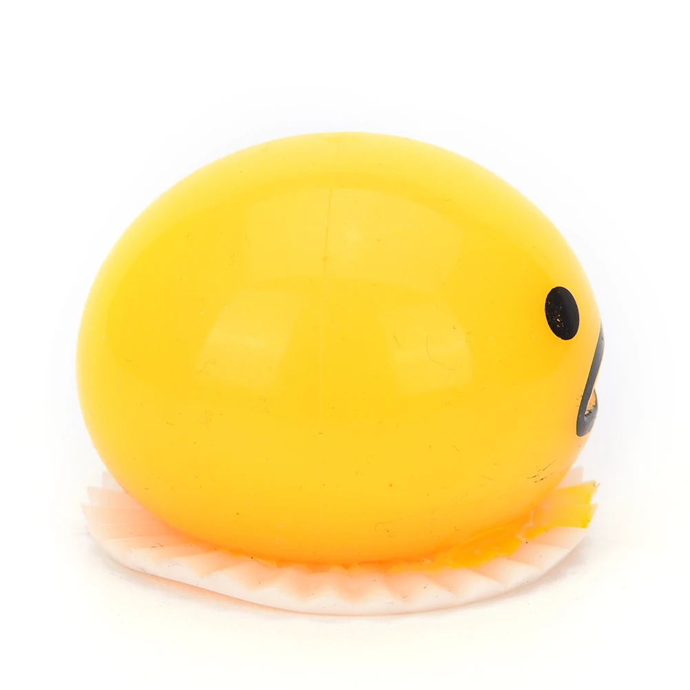 Желтый ленивое яйцо Шутка игрушки мяч яйцо Squishy рвотных яичный желток против стресса успокаивающий веселый подарок Squeeze Забавные игрушки