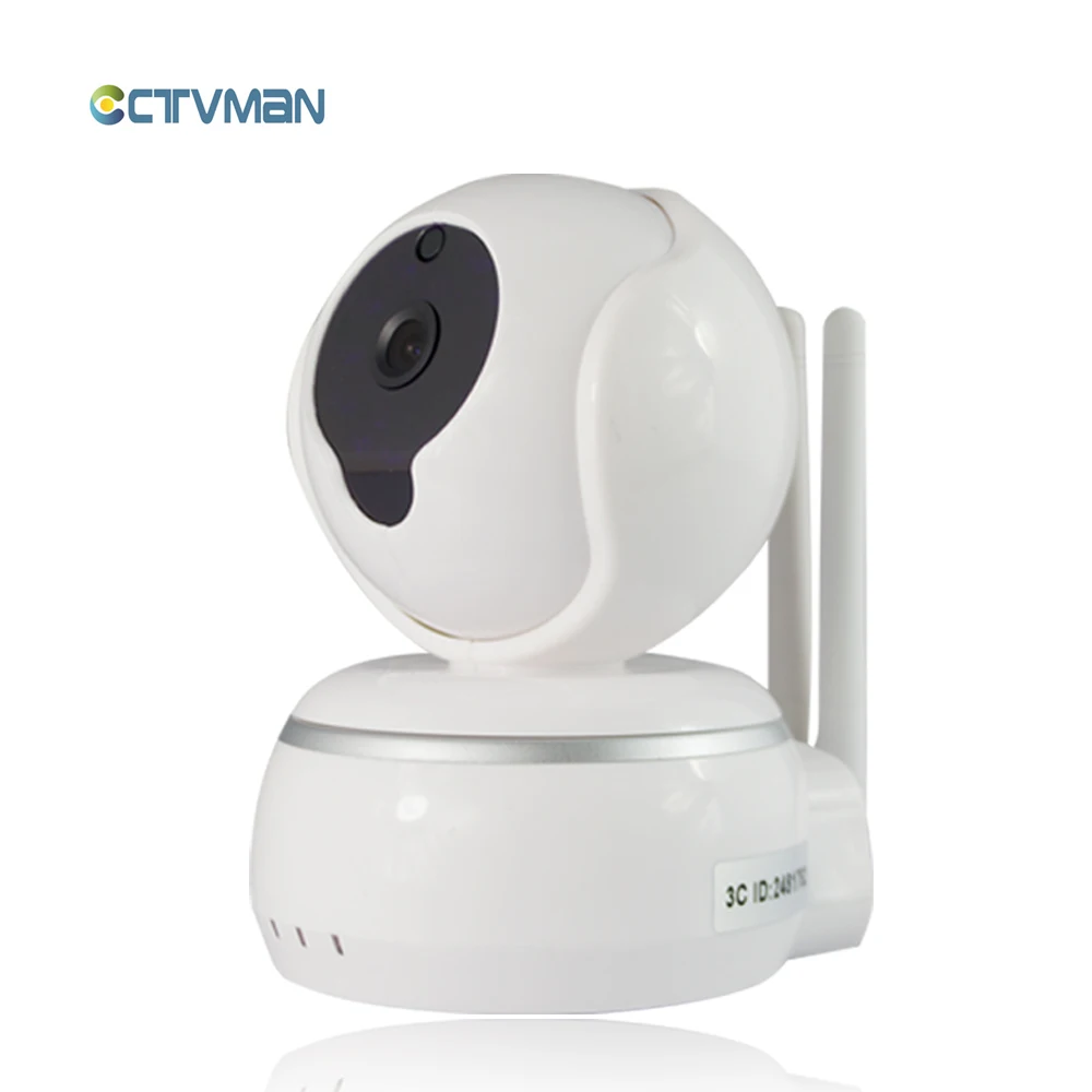 01CTVMAN WIFI IP Camera Mini CCTV Surveillance Pan Tilt Micro Baby Webcam with Microphone Audio SD Card Slot P2P HD Wireless Cam