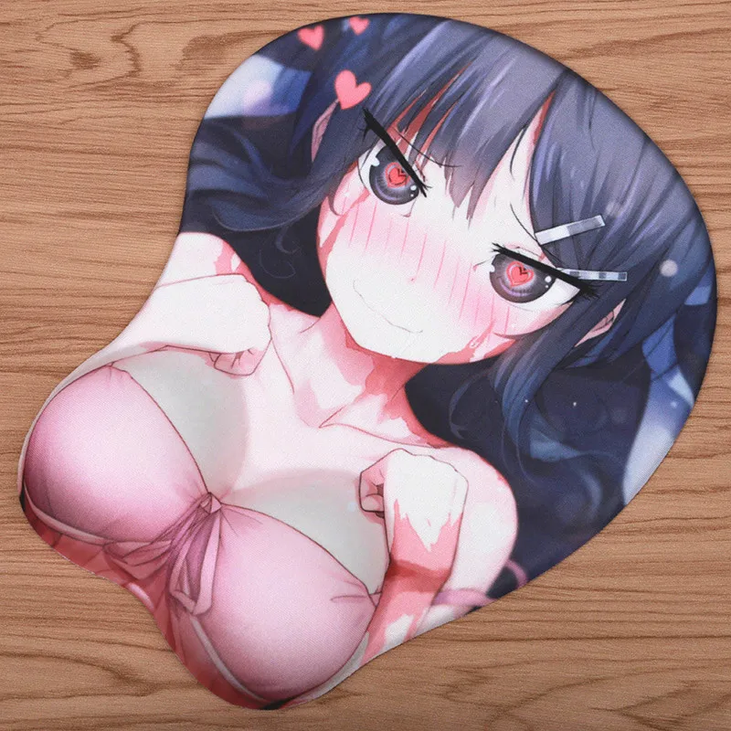 Anime tit mouse pad