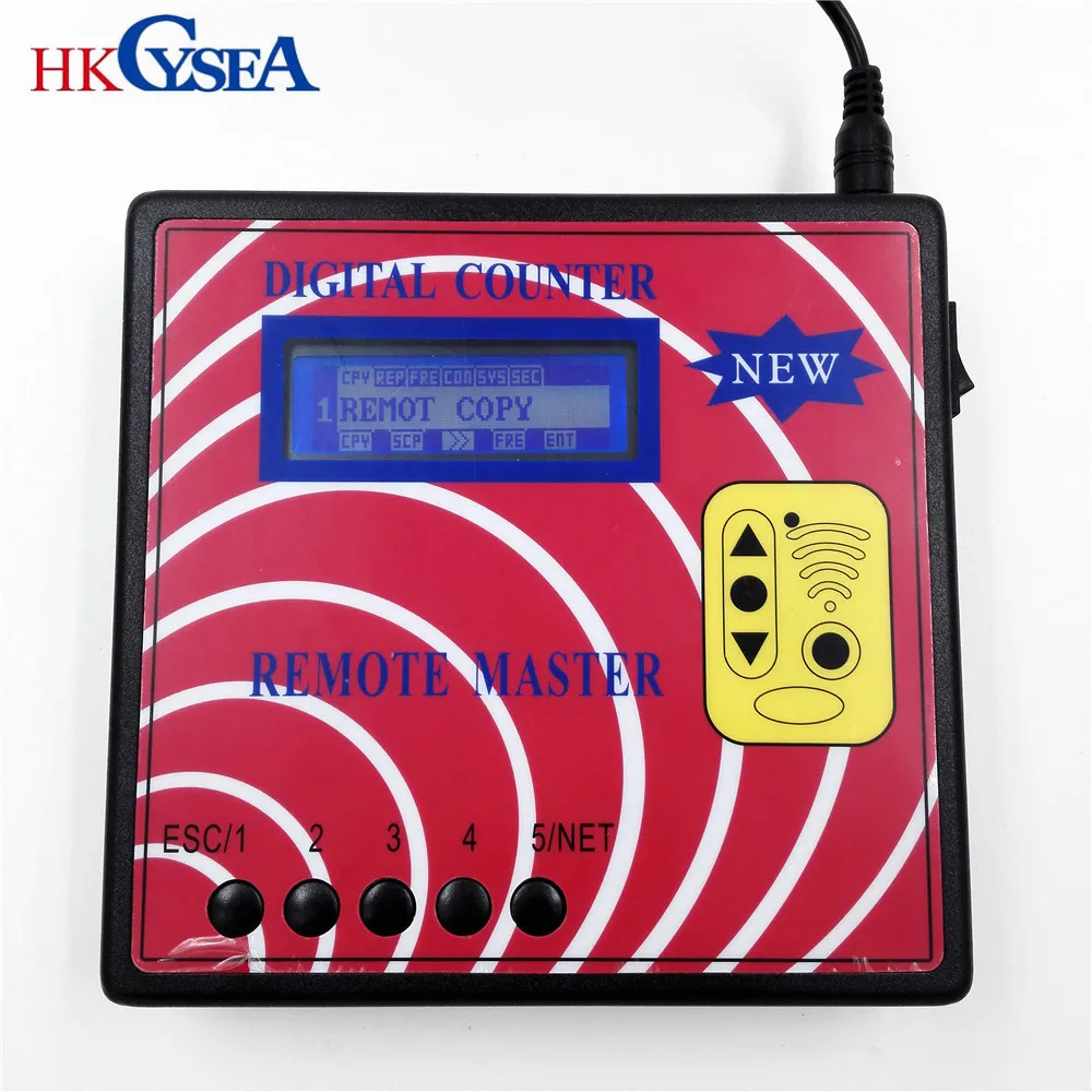 HKCYSEA цифровой счетчик дистанционного мастер ключ программист, частотомер фиксированный/плавающий код удаленный копир с синим экраном