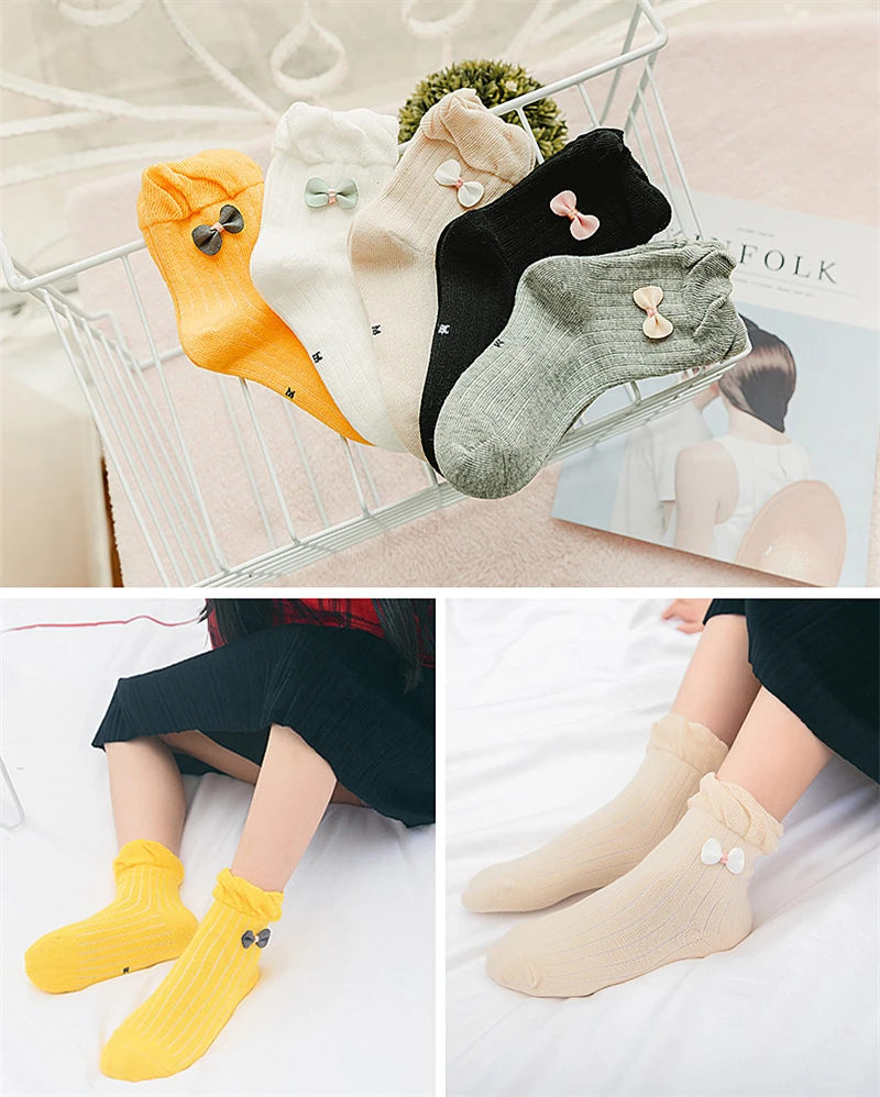 5 пар/компл. детские носки хлопок Детские носки для девочек трикотажные бесшовные носки для мальчиков Дышащие Детские носки для занятий спортом