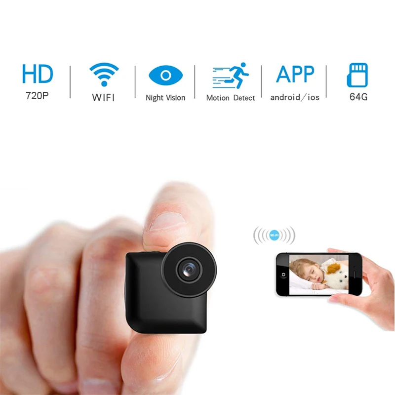 SQ6 Nachtsicht Mini DV Kamera Wifi 1080P Video Recorder versteckte Cam spycam