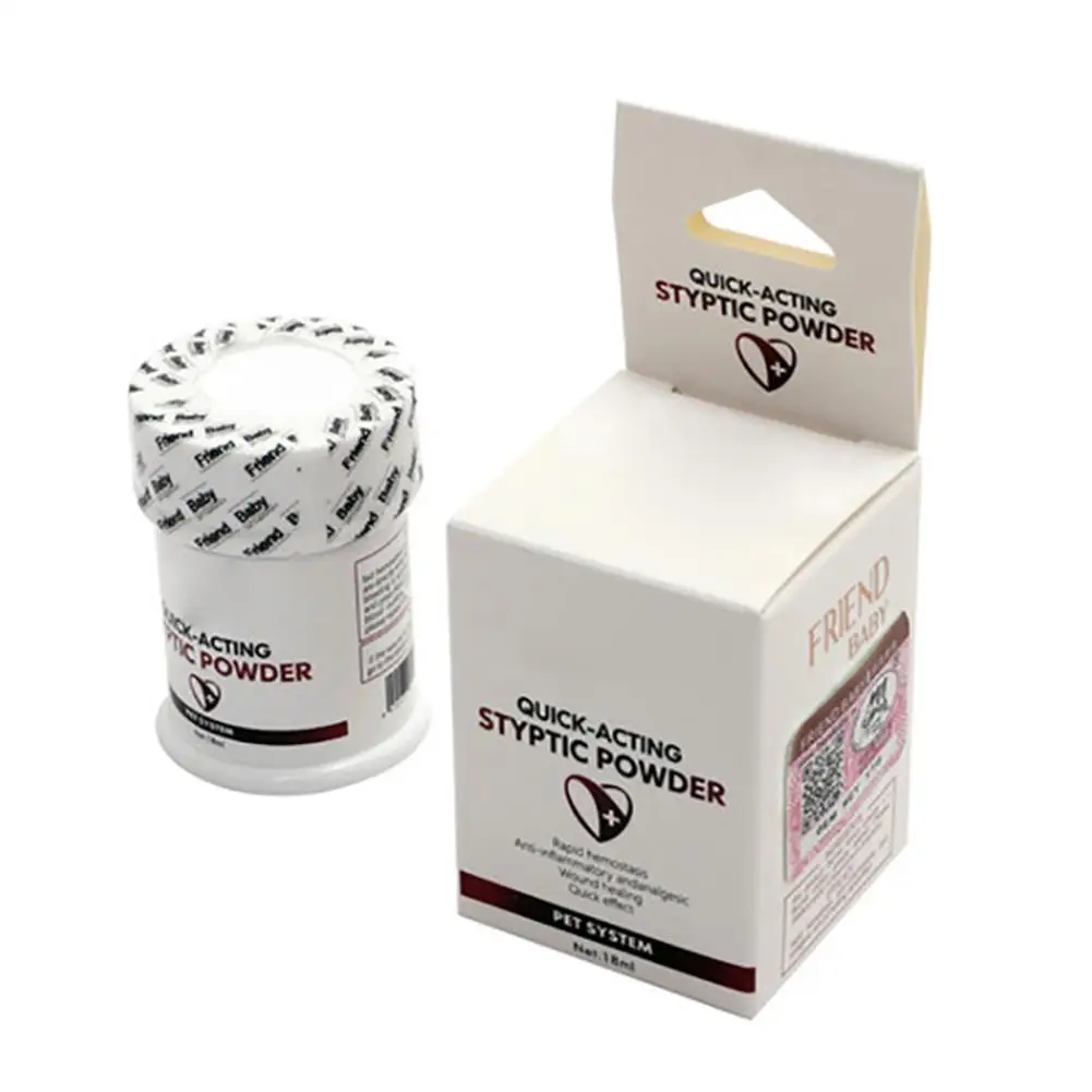 Pet Styptic Stop Bleeding Powder For Dogs Cats Birds Anti-inflammatory Antibacterial Broken Injury Traumatic Hemostatic Powder
