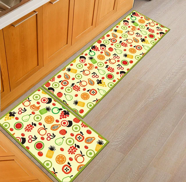 Cooking Utensils Printed Floor Mats For Kitchen Bathroom Mats Doormats