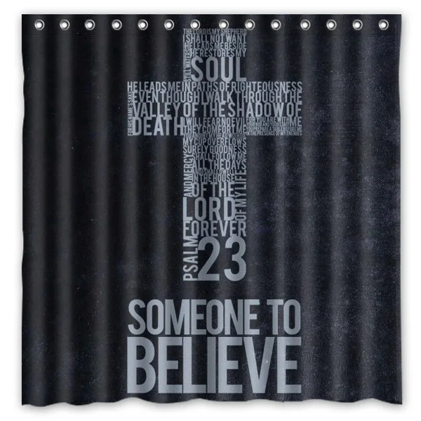 New arrival polyester terylene waterproof Christian Bible Verse Print