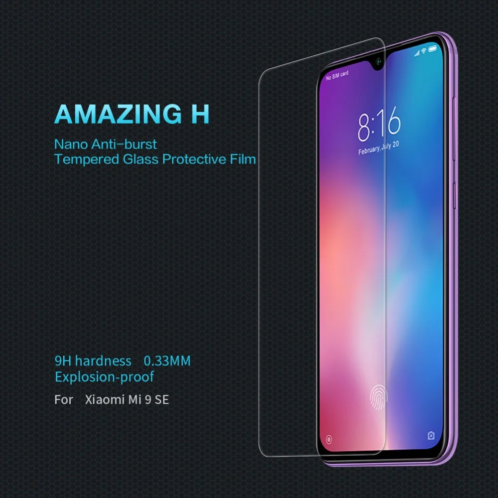 Закаленное стекло для Xiaomi mi 9 SE защита экрана NILLKIN Amazing H нанометр Взрывобезопасное