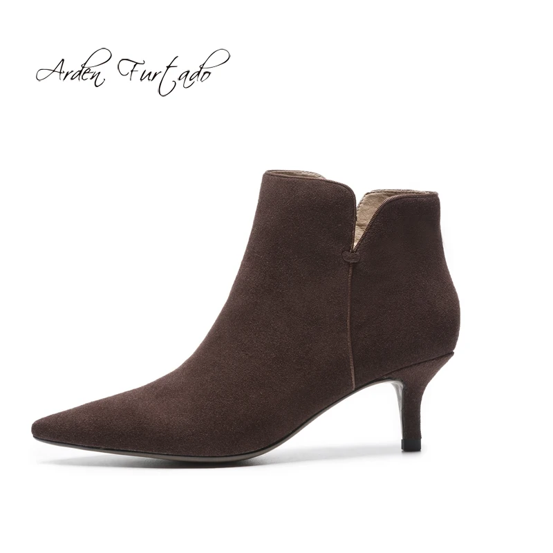 

Arden Furtado fashion women's shoes 2019 pointed toe stilettos heels sexy elegant ladies lower heels boots 5cm