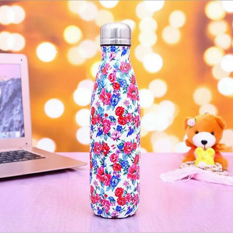 Stainless Steel Vacuum Insulated Water Bottle Flask Thermal Sports Chilly 500ML