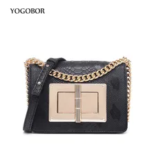 Neue frühling und sommer 2017 mode handtaschen Frauen Umhängetasche Kette umhängetaschen Schlange leder marke designer-taschen damen