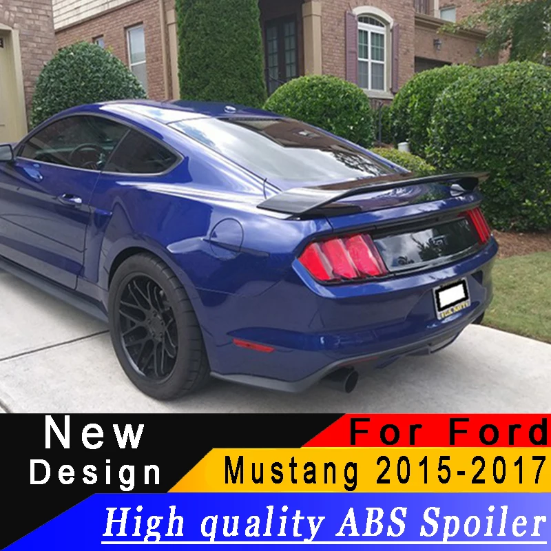 Высококачественный большой спойлер из АБС пластика для Ford Mustang 2015 2016 2017 черный
