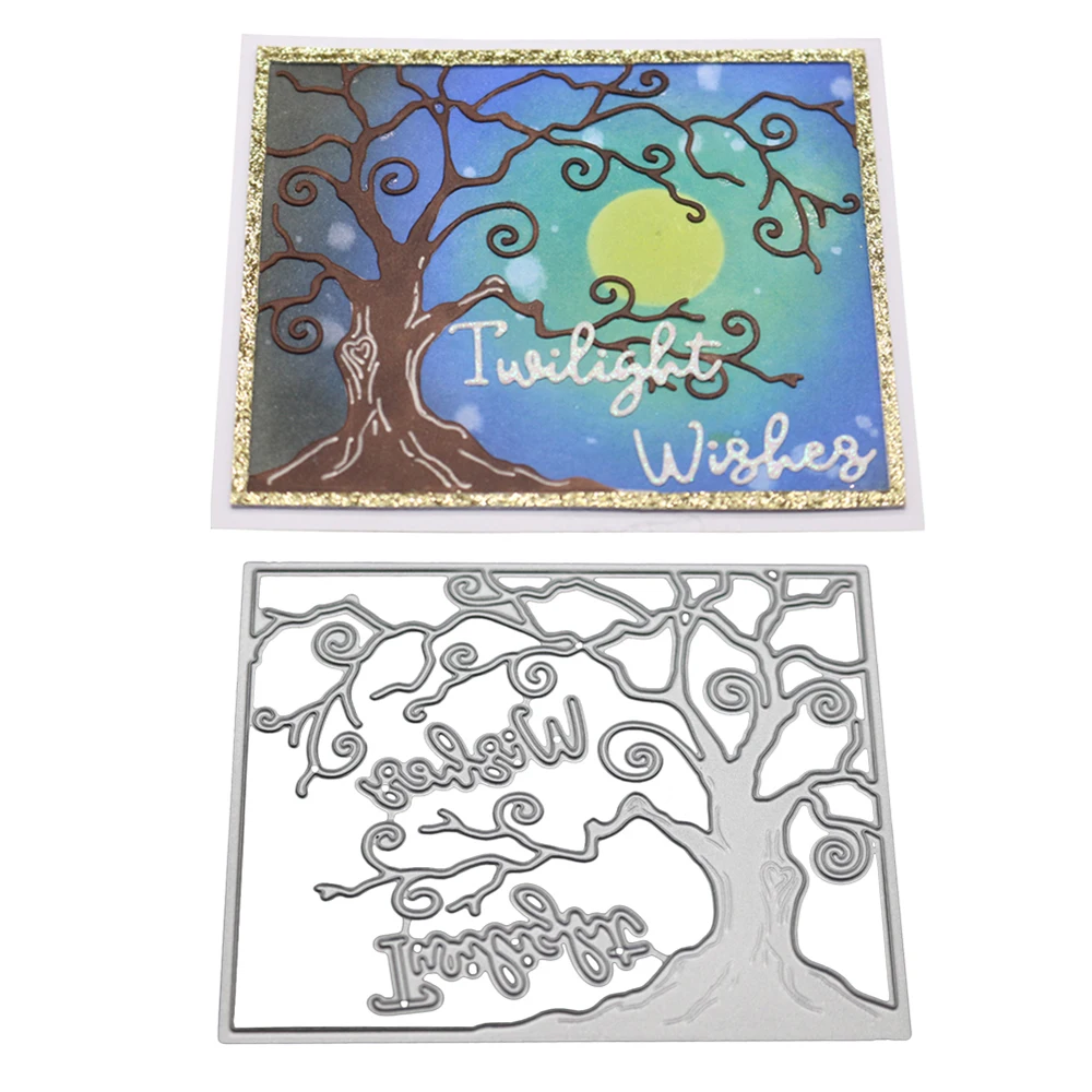 

Big Tree 94*78MM Dies Punch 2019 New Metal Cutting Craft Stamp Die Scrapbook 3D Photo Frame DIY Scrapbooking Gift Card Making