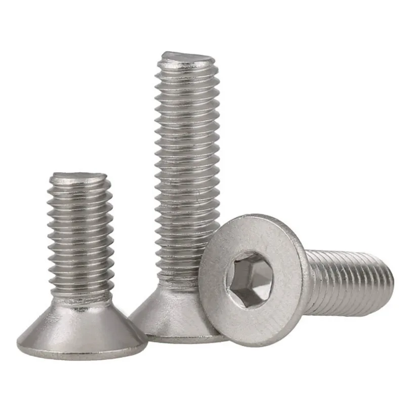 

2PCS DIN7991 GB70.3 ISO10642 JISB1194 M8 M10 304 Stainless Steel Hexagonal Countersunk Screws Flat Head Screw Bolt