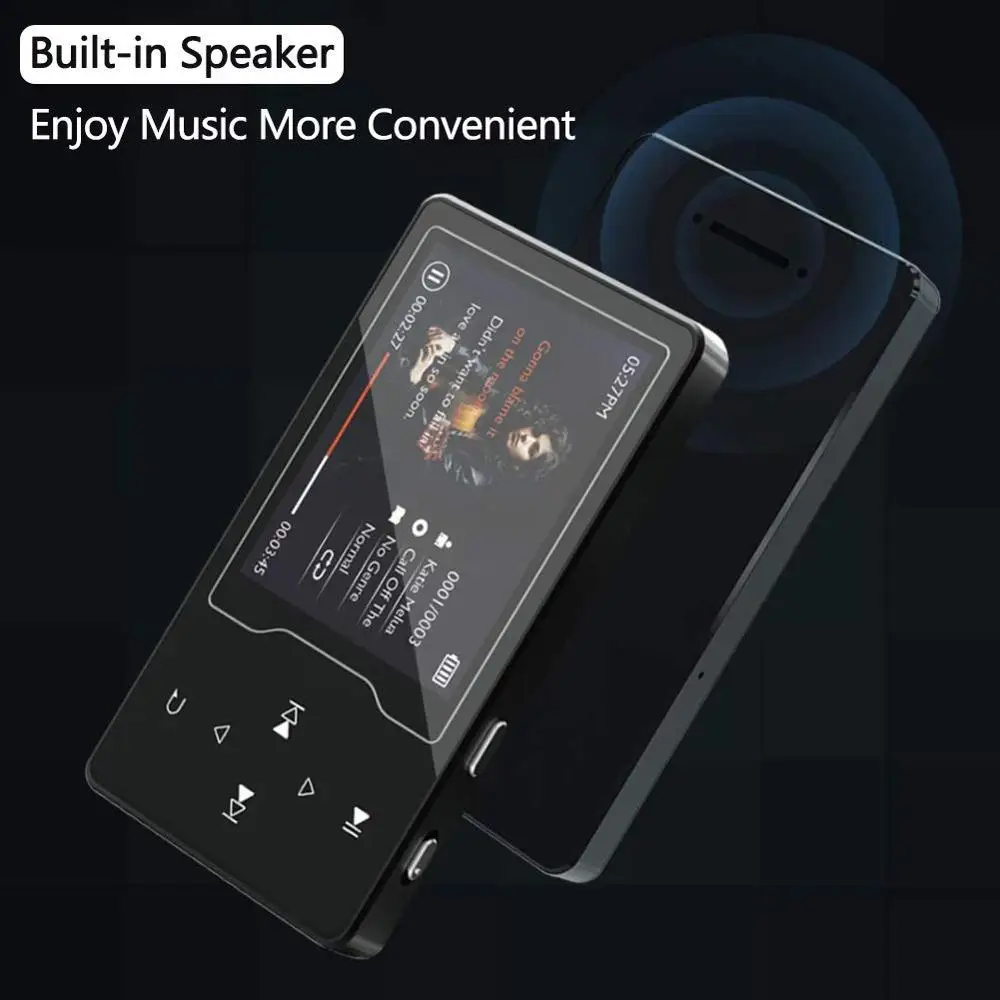 Mp3 плеер Bluetooth 4 2 16 Гб музыкальный без потерь встроенный динамик большой HD экран