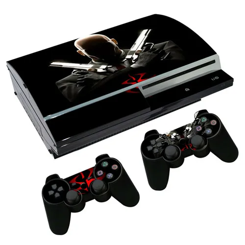 0136 Наклейка на кожу для PS3 Fat playstation 3 консоль и контроллеры для PS3 скины виниловая клеящаяся пленка-пленка Hitman - Цвет: 0136