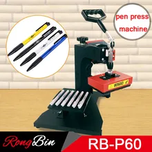 6 in 1 Sublimation Pen Press Machine Pen Printing Ball Pen Heat Press Machine DIY Heat Transfer Sublimation 6pcs One Time