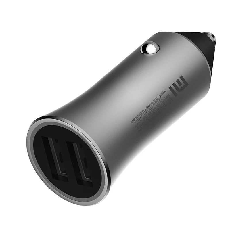 100% оригинальное автомобильное зарядное устройство Xiaomi Mi с двумя USB портами макс. 5