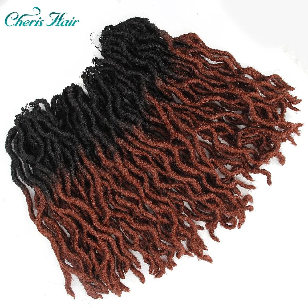 Кудрявые волосы Faux Locs Curly пряди для наращивания дредов 18 корней/упаковка кудрявые