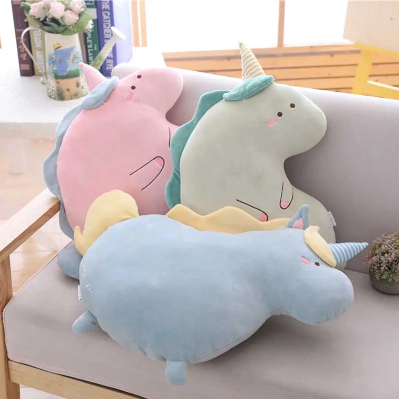 

1pc 50x35cm 3 Patterns Lovely cartoon Unicorn pillows Plush Unicornio brinquedos for kids' Xmas present Home decoration cushions