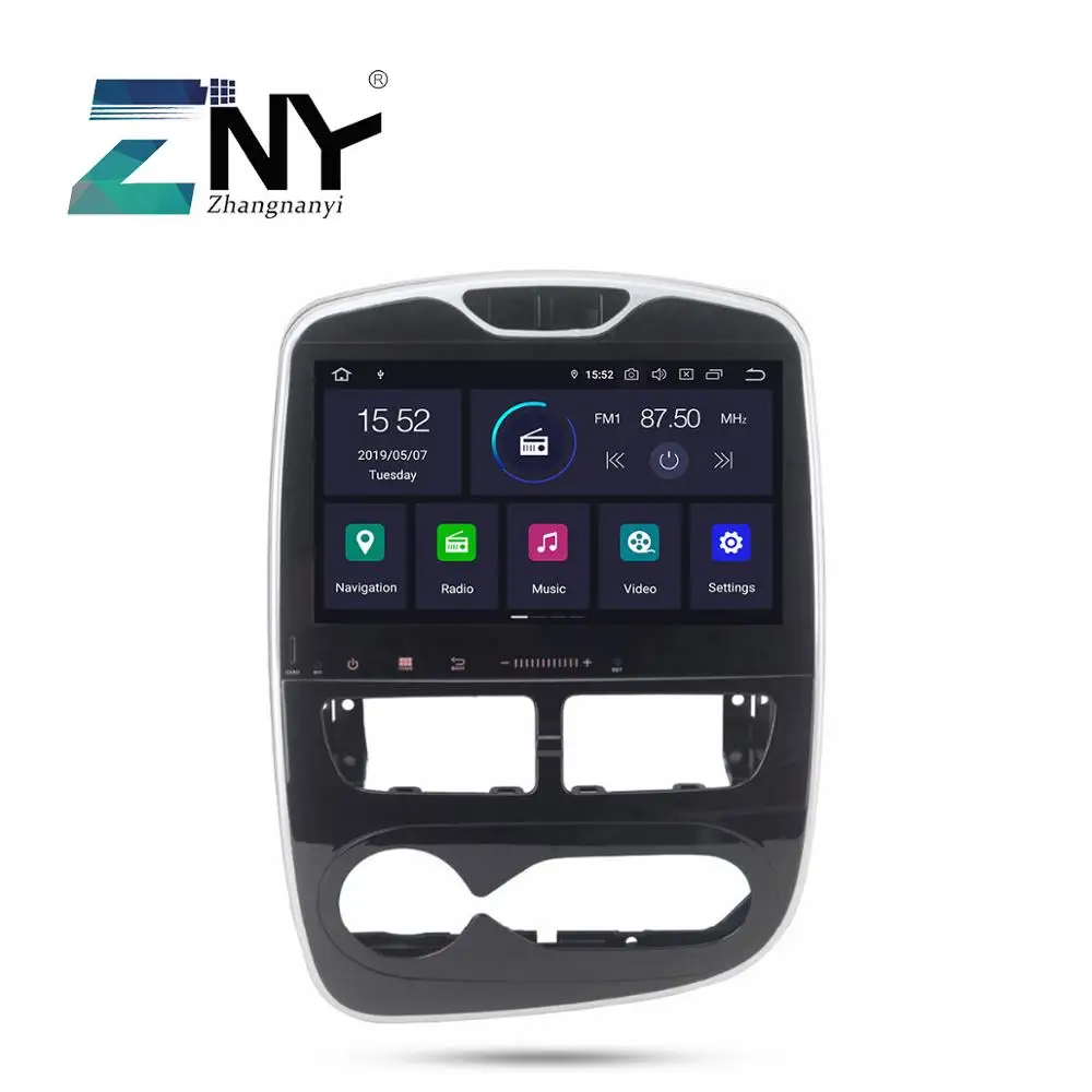Top 10.1" Android 9.0 Car Radio For Renault Clio 2012-2018 Multimedia FM RDS CarPlay WIFI GPS Navigation Audio Video Stereo System 4