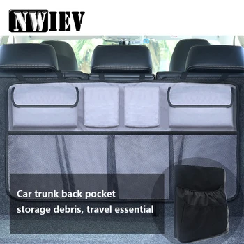 

NWIEV Multi-use Oxford Net Car Trunk Organizer Backseat Storage Bag For Ford Focus 2 3 VW Passat B6 B5 B7 Kia Rio Ceed Sportage