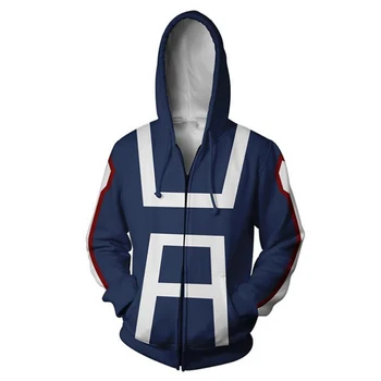 

BING RUI CO 2019 Hot Sale My Hero Academia Cosplay Costume Winter Men and Women Hoodie My Hero Academia Midoriya Izuku Jacket