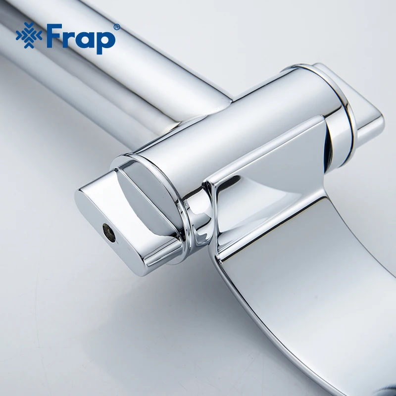 Смеситель для раковины Frap Y10150 водопад хромированный кран ванной комнаты двойная