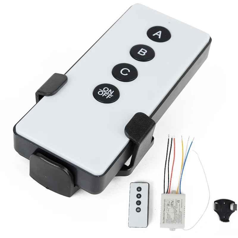 Mayitr 3 Way ON/OFF Wireless Remote Control Switch Digital Remote Control Switch Receiver Transmitter for LED Light Lamp 220V