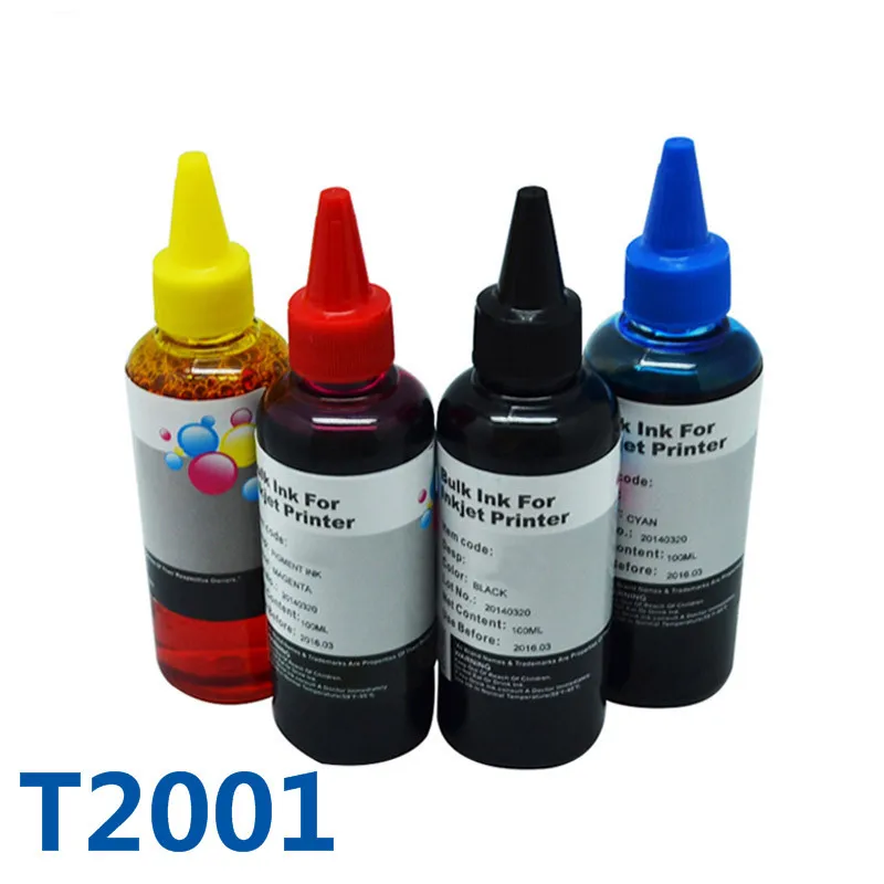 T2001 Refill Ink Kit Bulk Ink For Printer Ink For Epson Expression Home XP200 XP300 XP400