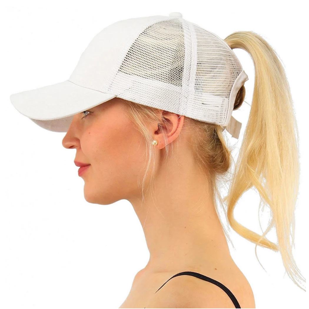Buy 2018 Summer Ponytail Hair Baseball Cap Women Men