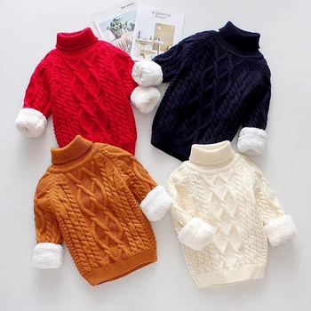 

Winter baby boys girls clothes velvet knit Pullover wool sweaters jacket for newborn boys clothing child Christmas coat sweaters