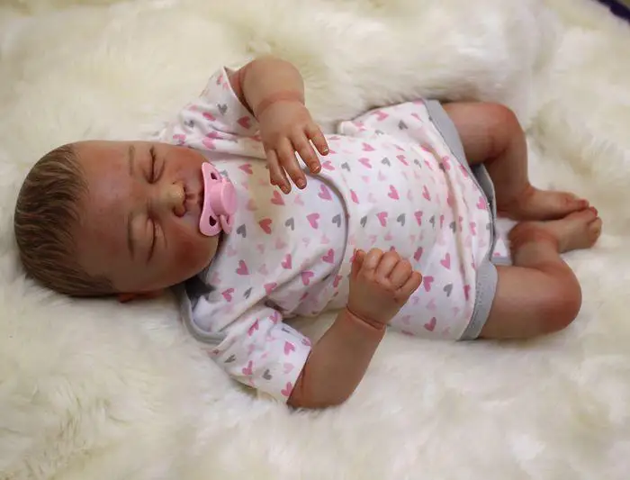 Ребенок присутствует кукла Bebe для девочек 20 &quotReborn Baby спальный куклы