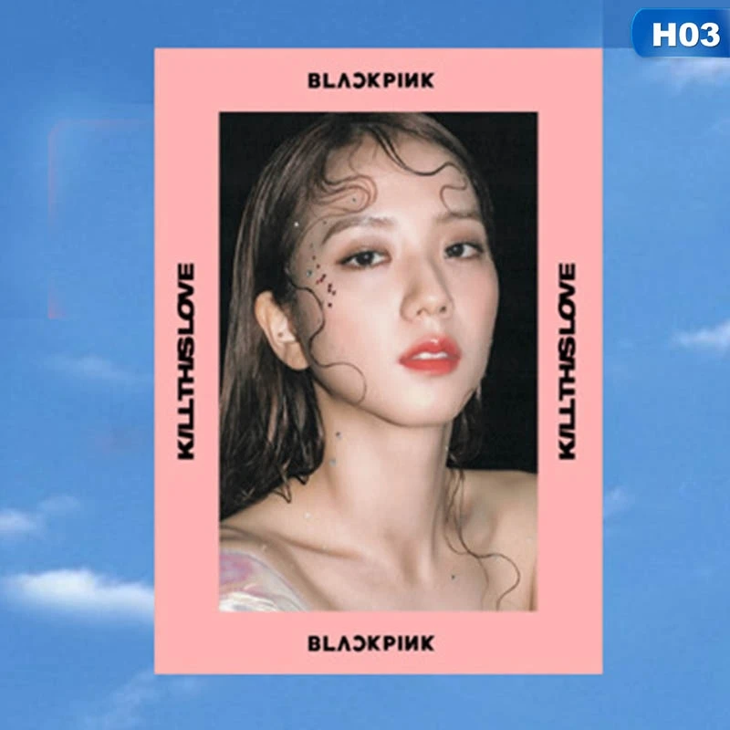 1 шт. Kpop Blackpink Kill This Love Photo Stikcy Card Jennie Lisa HD Фотокарта наклейка альбом карты с кристаллами наклейка