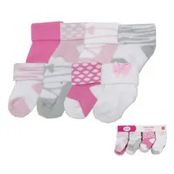 8 пар/лот Симпатичные детские носки для девочек и мальчиков детские носки цветочный для новорожденных из хлопка для малышей носки