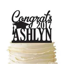 Изготовленные на заказ congrats grade класса выпускные акриловые украшения для торта вечерние украшения