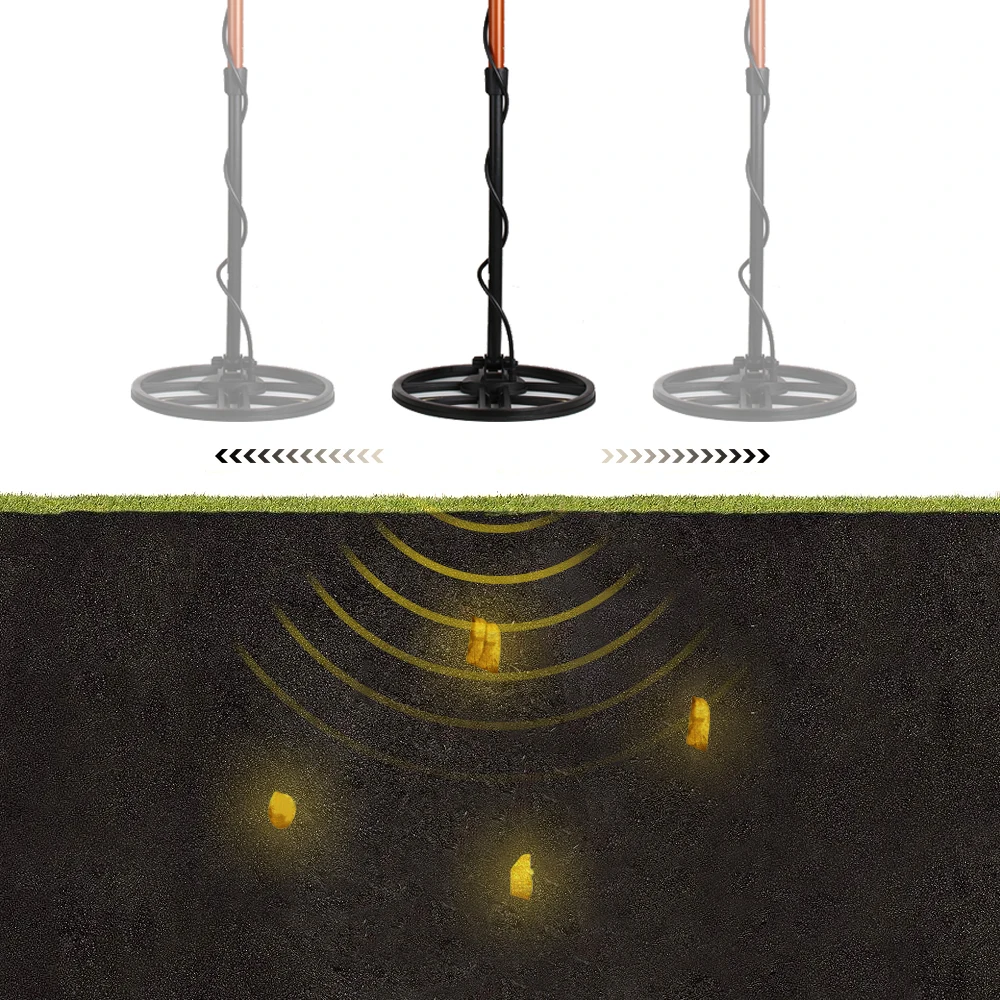 Профессиональный металлоискатель высокой чувствительности подземный металлоискатель Золотое сокровище поиск ЖК-дисплей с наушником