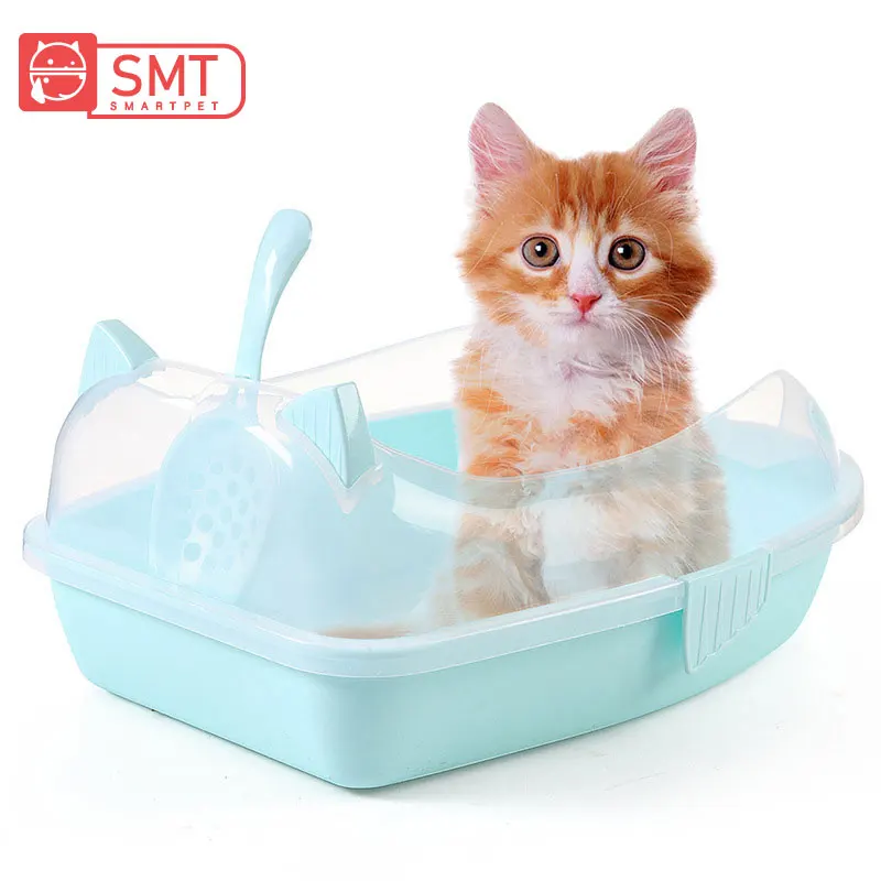 Пластиковый наполнитель SMARTPET для кошачьего туалета песочный ящик в форме кошки