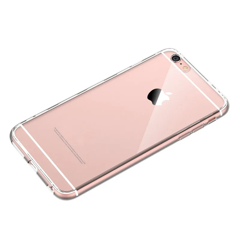 Роскошный прозрачный силиконовый чехол для iPhone X, 8 Plus, XR, XS Max, 4, 4S, 5c, SE, 5S, 6, 6 s, 7 Plus, Кристальный Мягкий ТПУ чехол для задней панели телефона s