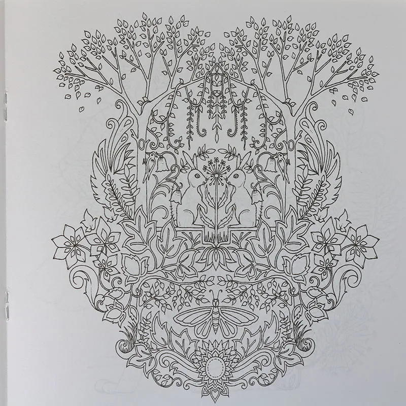 Student Learning Art Coloring Coloring Animal Kingdom Pattern English Wallpaper Adult Child Coloring Book 24 Pages Each Book